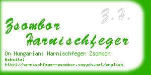 zsombor harnischfeger business card